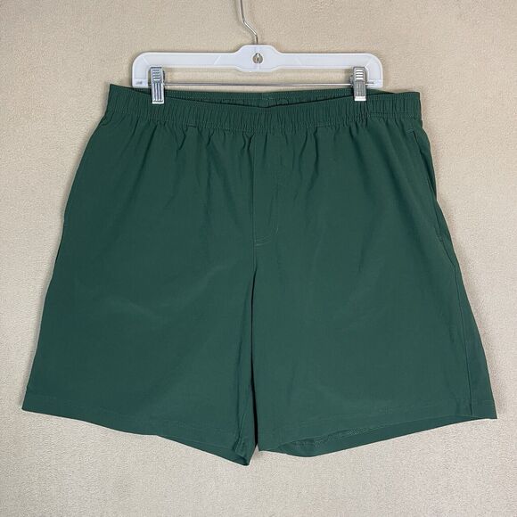 Chubbies Short Mens 2XL Green Athletic 2 in 1 Lined Elastic Waist Performance 7" - Picture 1 of 12